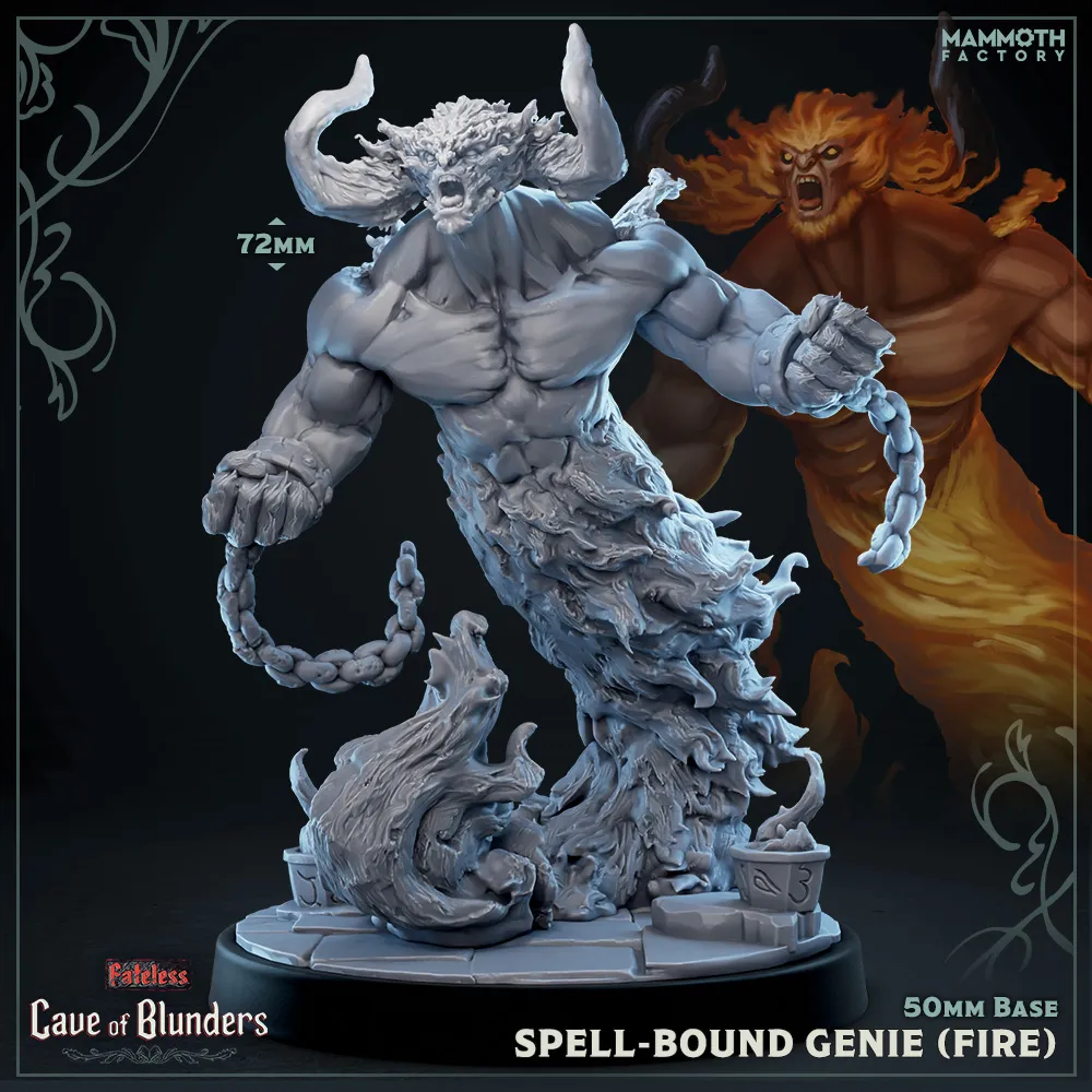 Spell-Bound Genie of Fire