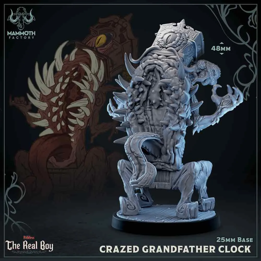Crazed Grandfther Clock- Mimic